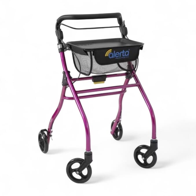 alerta indoor rollator red