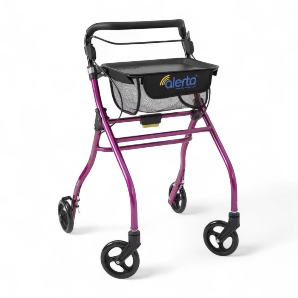 alerta indoor rollator red