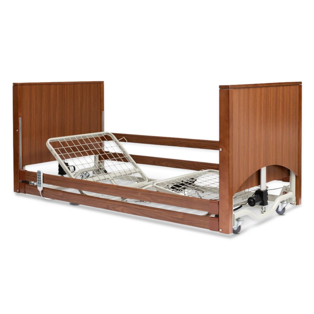 alerta lomond floor 2 bed profiling bed walnut