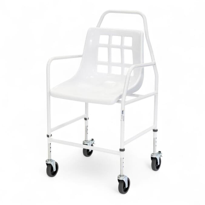 alerta mobile shower chair height adjustable