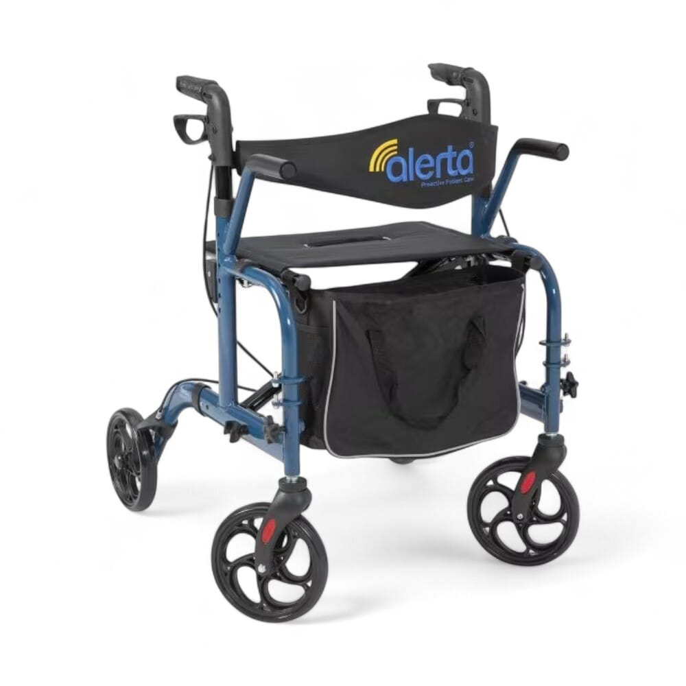 alerta rollator wheelchair no footplates