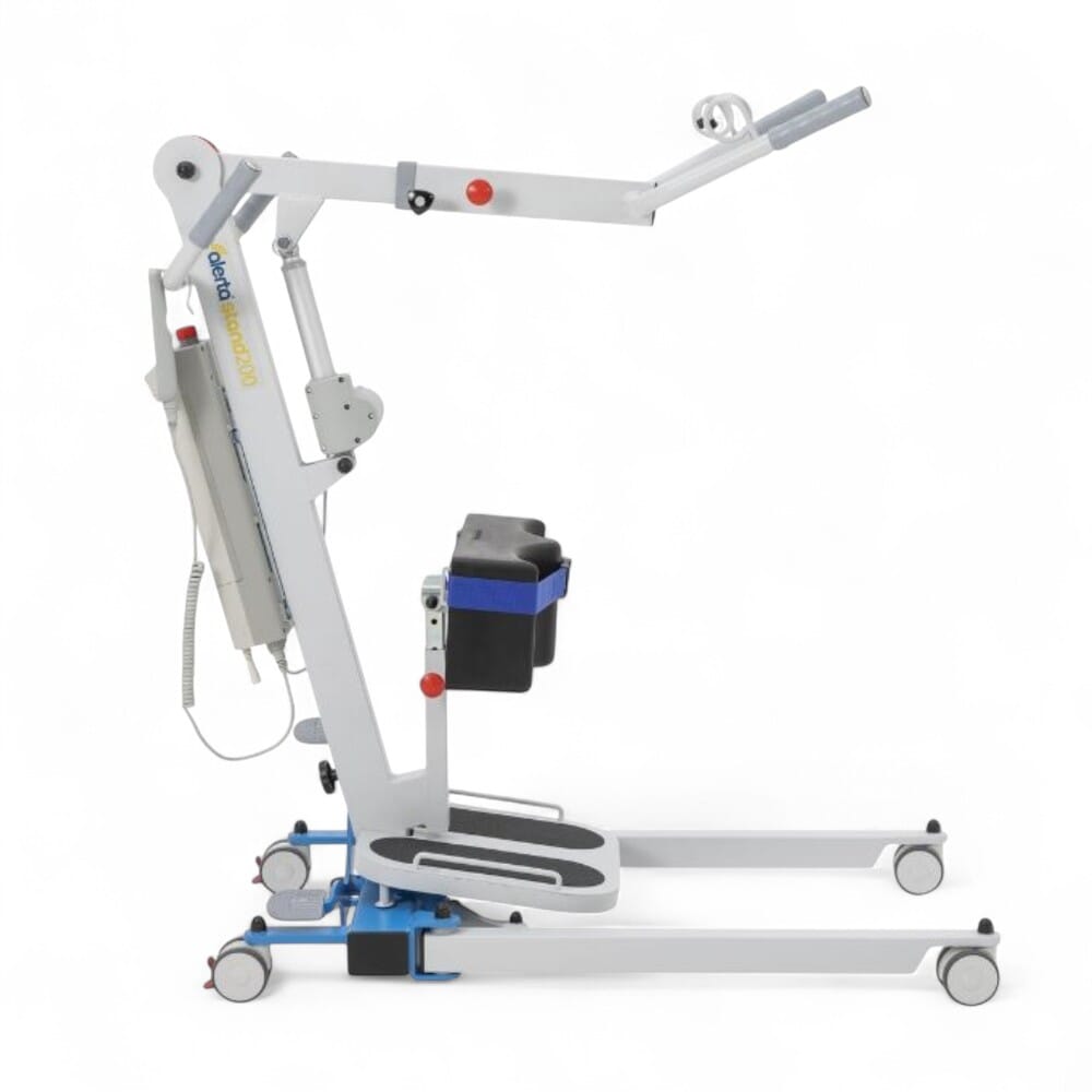 alerta stand 200 powerlifter stand aid side