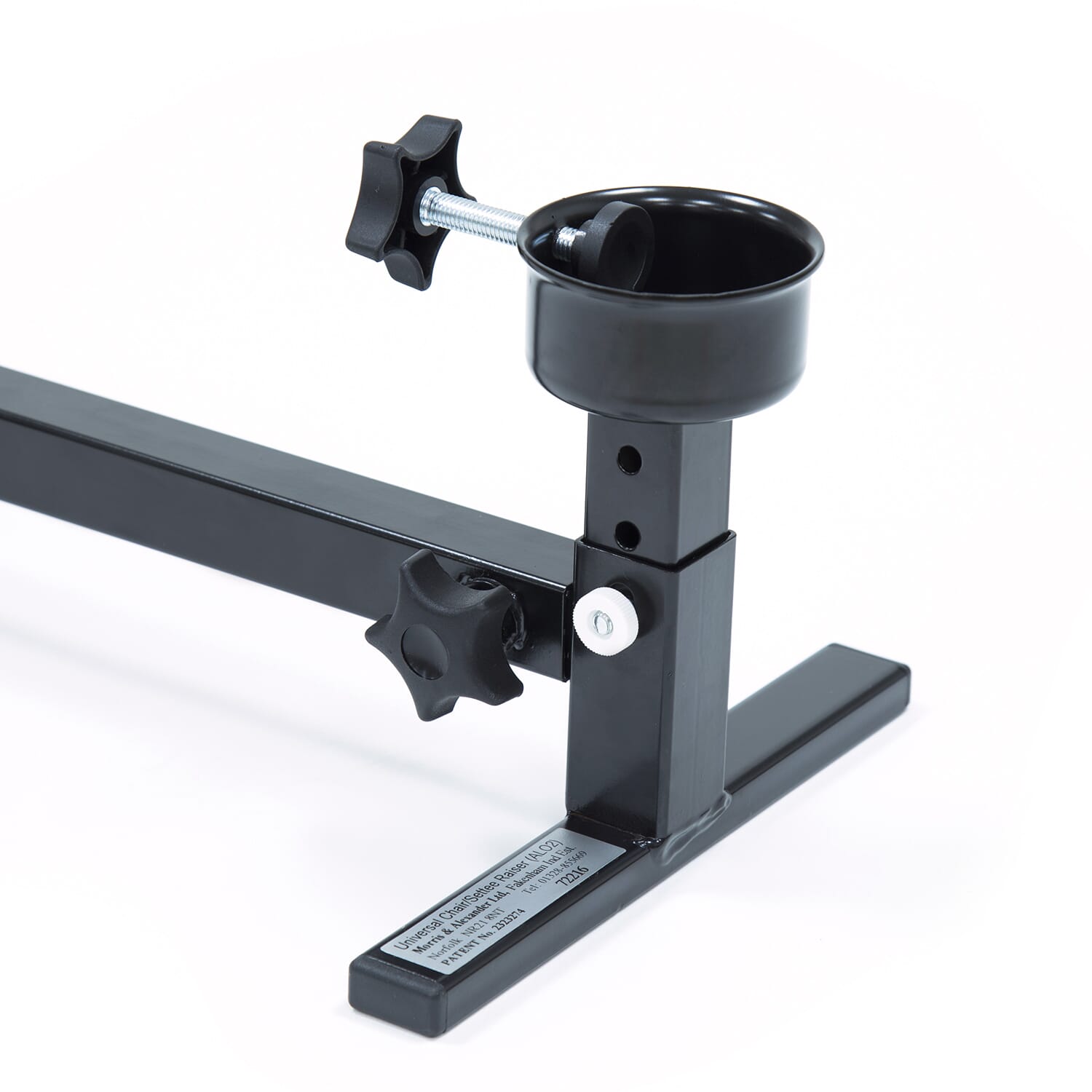 alexander universal chair settee raiser close up raised