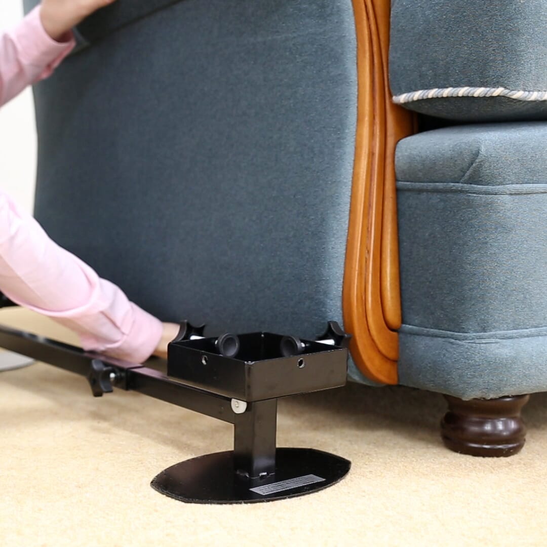 alexander universal furniture raiser with square cups on chair