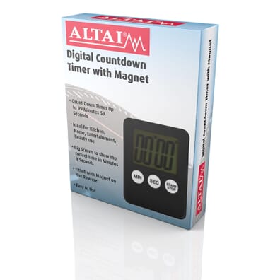 Altai Large Display Digital Countdown Timer with Magnet