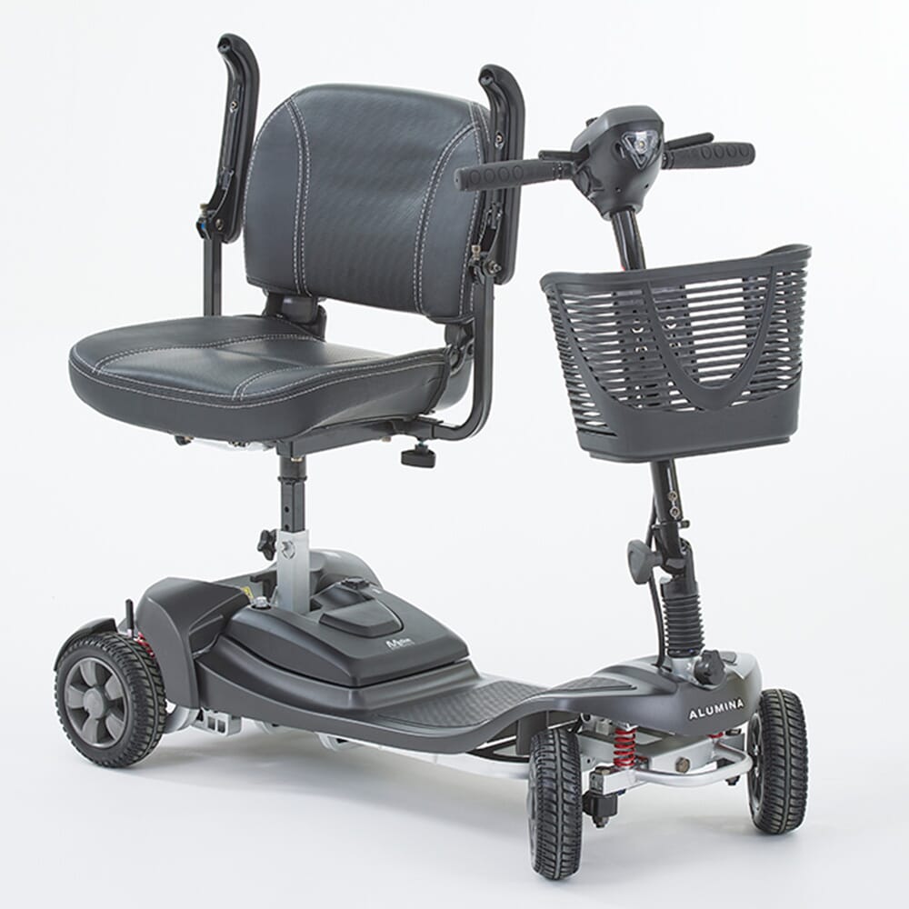 alumina boot scooter charcoal side seat and arms