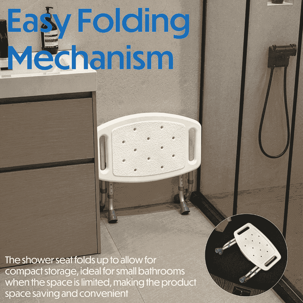 aluminium folding shower seat easy to fold
