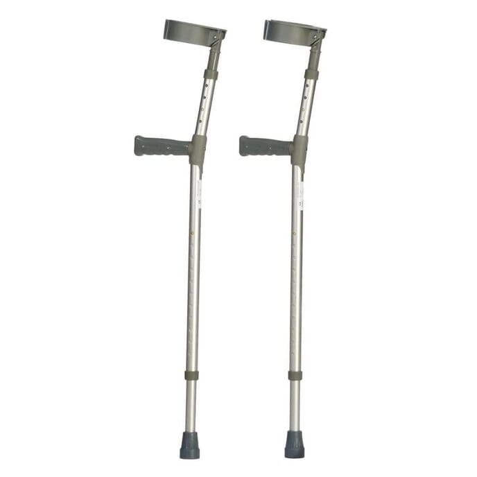 aluminium forearm crutches double adjustable medium