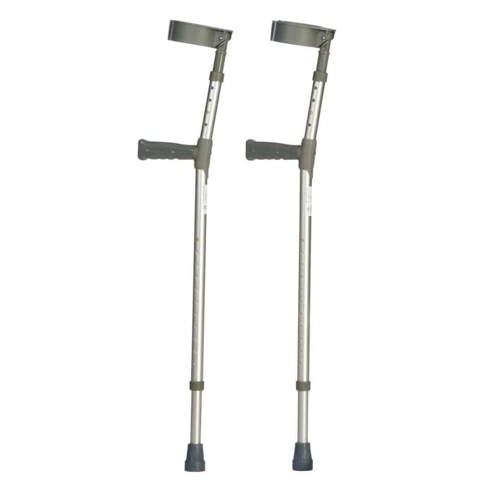 aluminium forearm crutches double adjustable medium