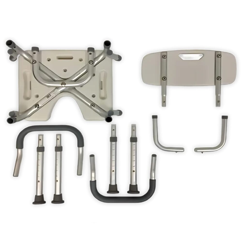 aluminium shower seat dismantled