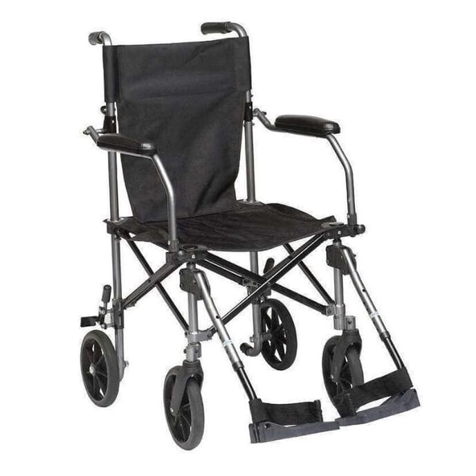 aluminium transport wheelchair