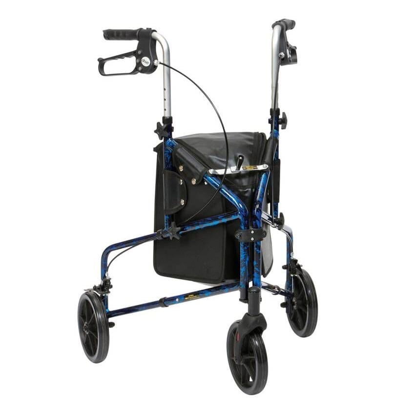Aluminium 3-Wheeled Walker with Bag