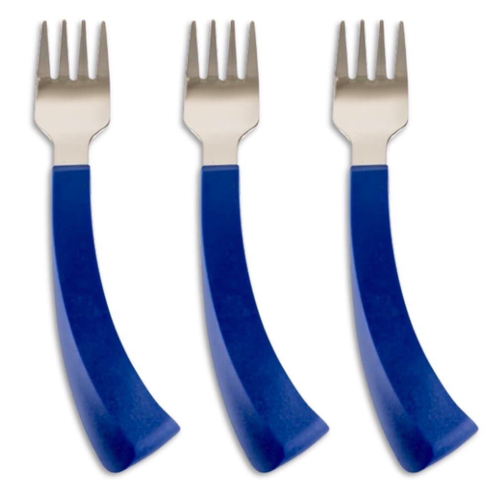 amefa blue handle cutlery left handed fork pack of 3
