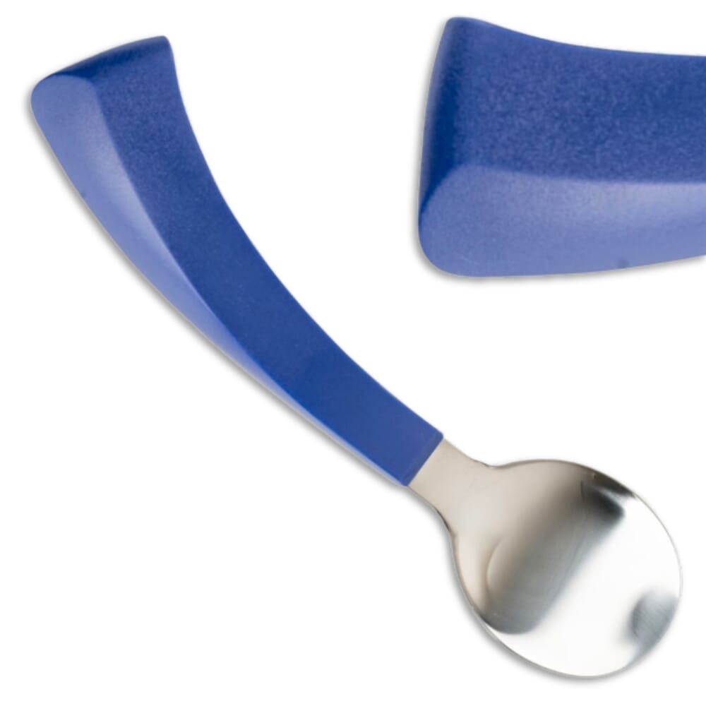 amefa blue handle cutlery right handed spoon