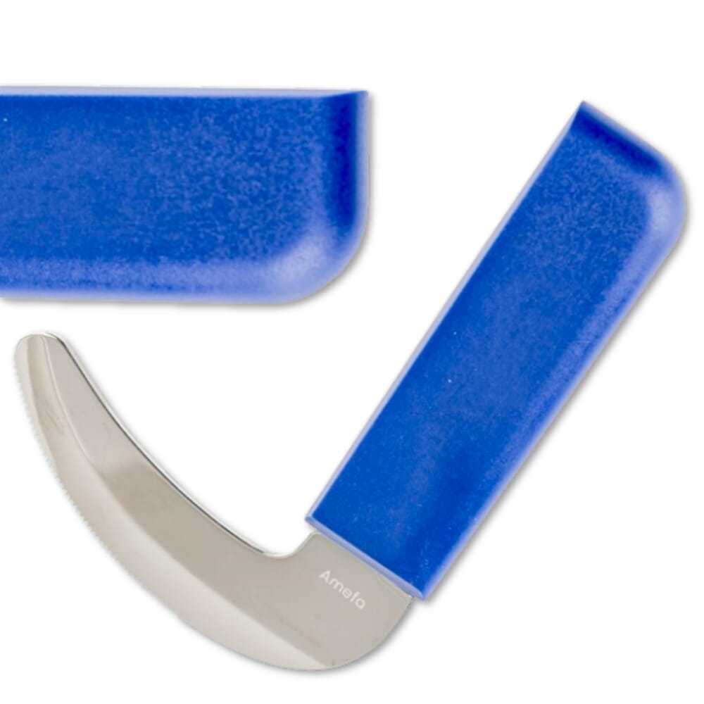 amefa blue handle cutlery rocker knife