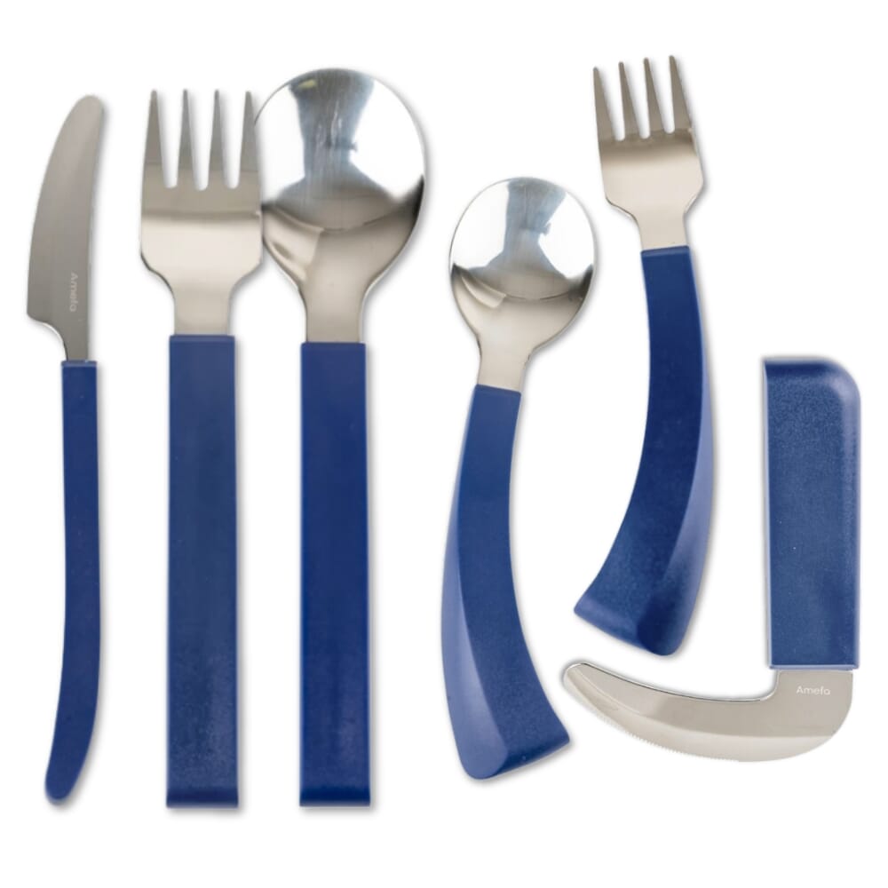 Amefa Blue Handle Cutlery