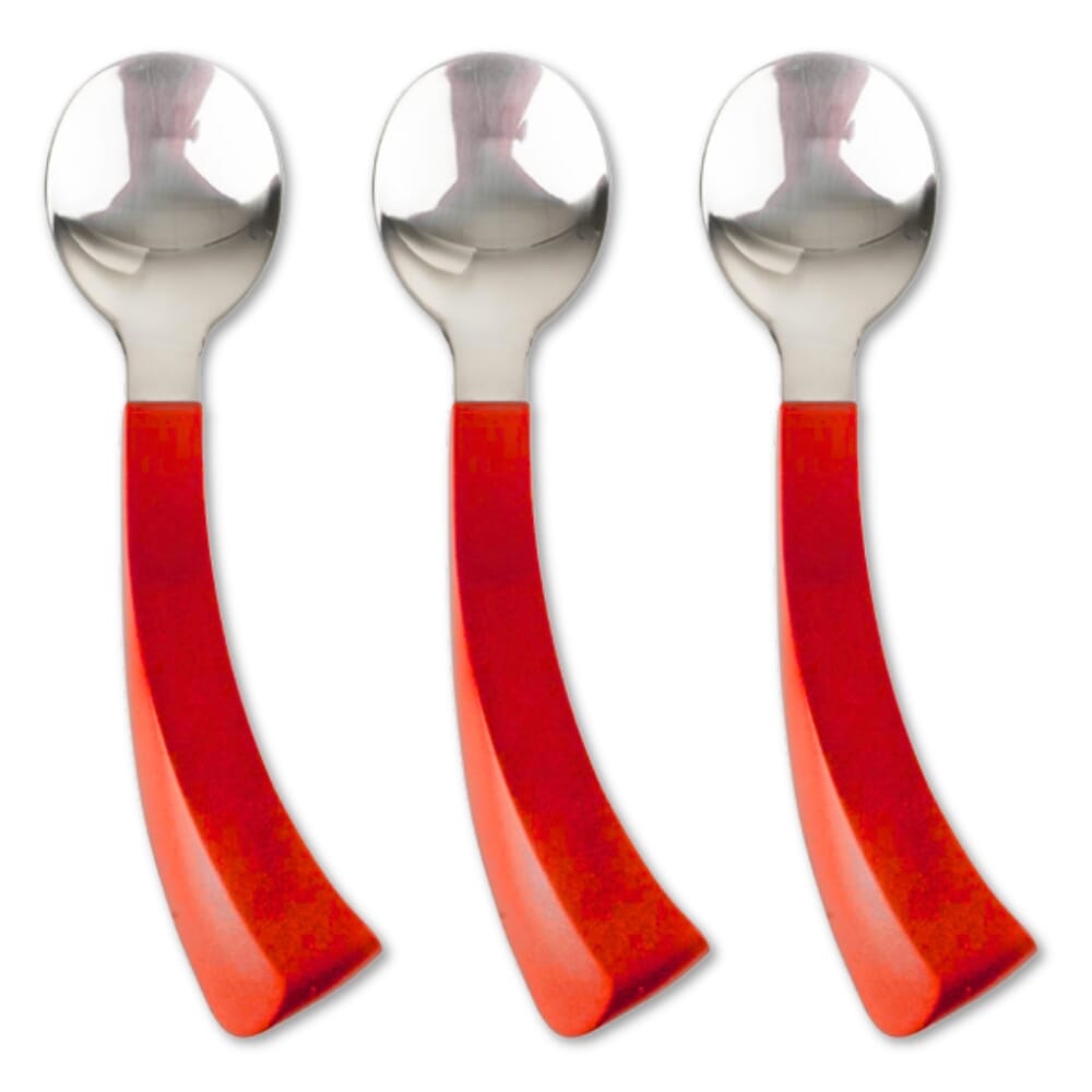 amefa red handle cutlery left handed spoon pack of 3