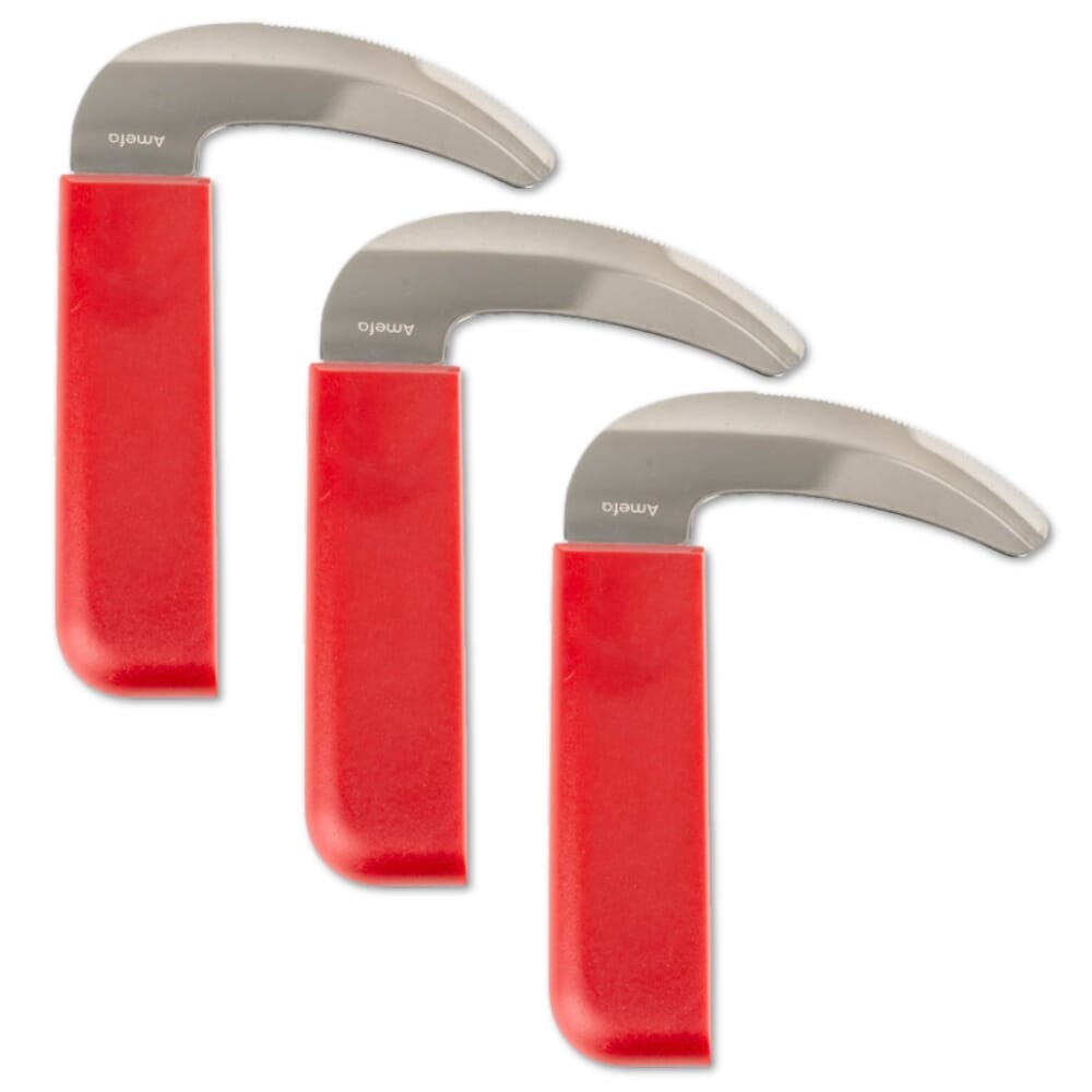 View Amefa Red Handle Cutlery Rocker knife Pack of 3 information