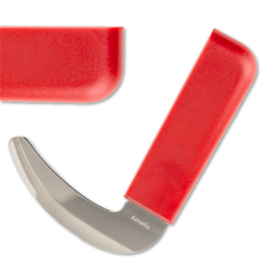 amefa red handle cutlery rocker knife