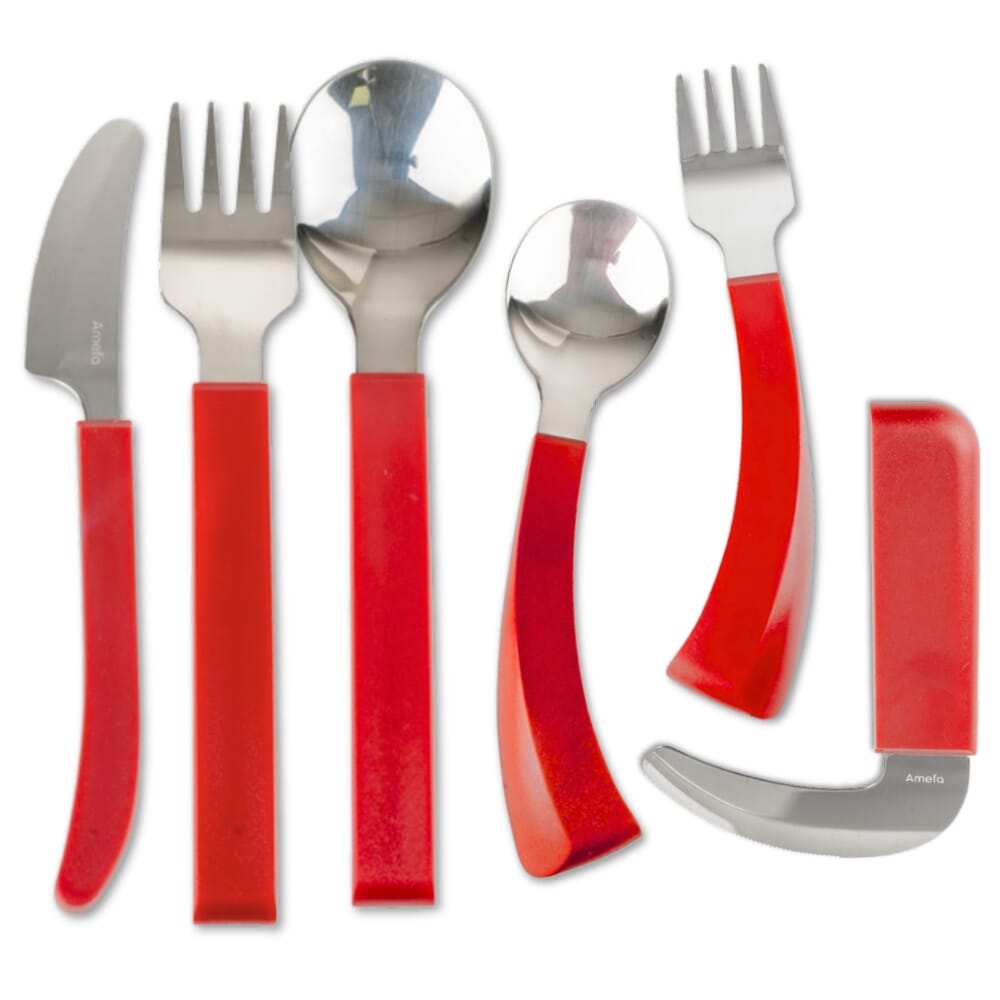 Amefa Red Handle Cutlery