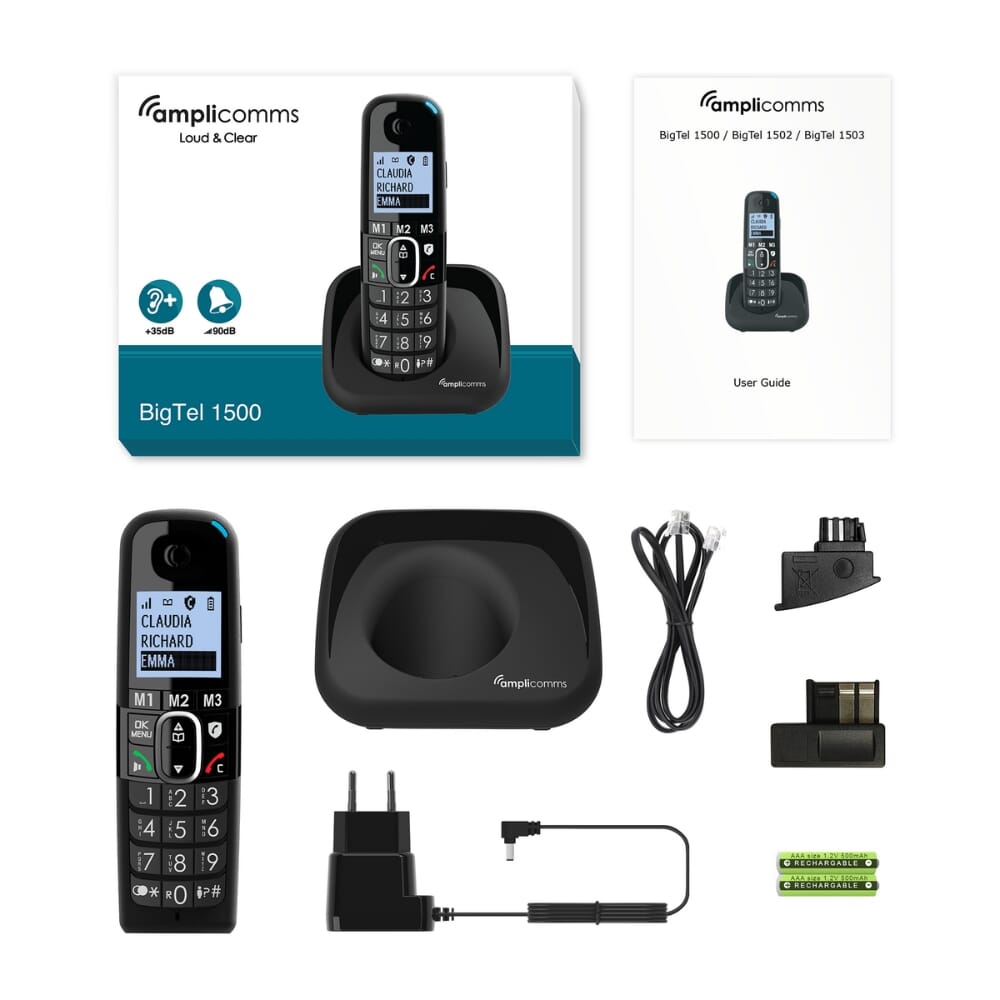 amplicomms bigtel 1500 dect phone in the box
