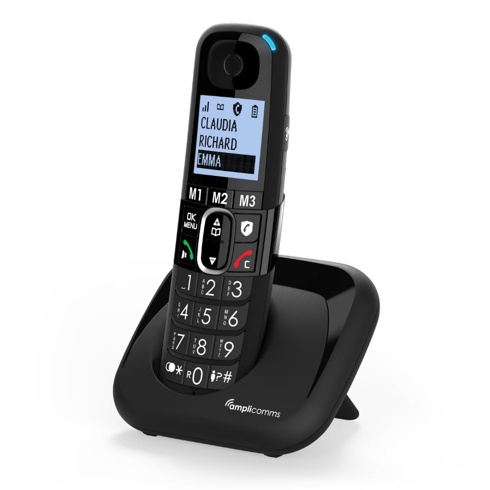 amplicomms bigtel 1500 dect phone side
