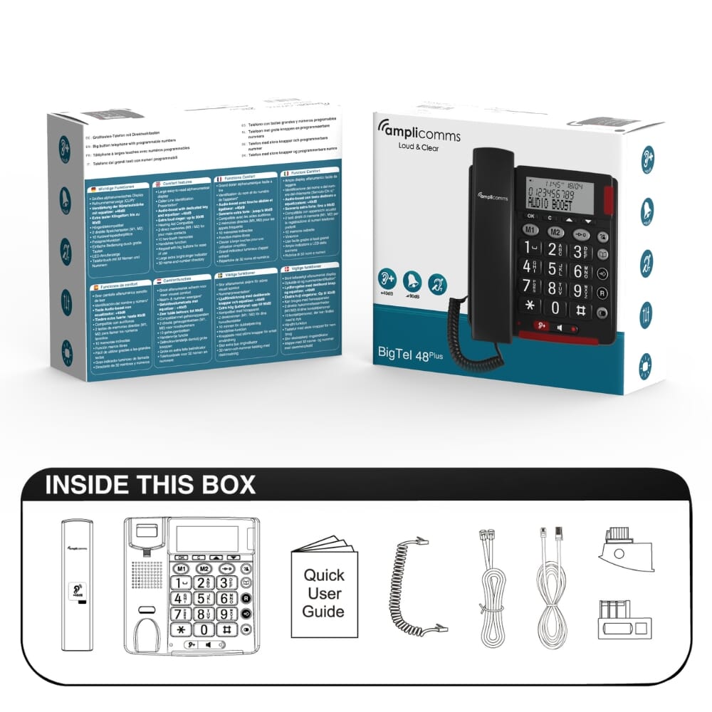 amplicomms bigtel 48 plus phone whats in the box