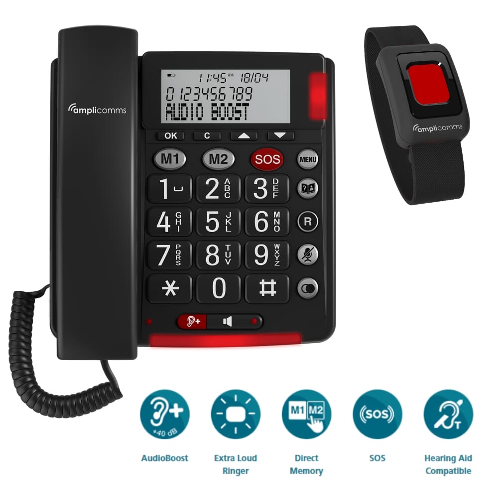 amplicomms bigtel 50 alarm plus phone features