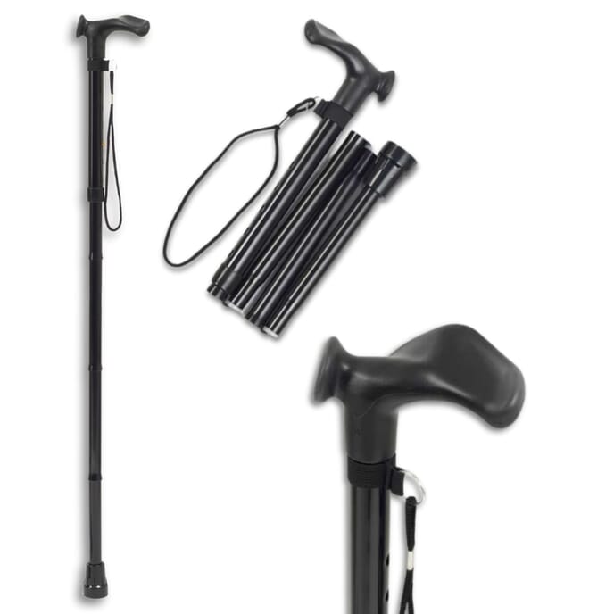 anatomic adjustable walking stick left hand