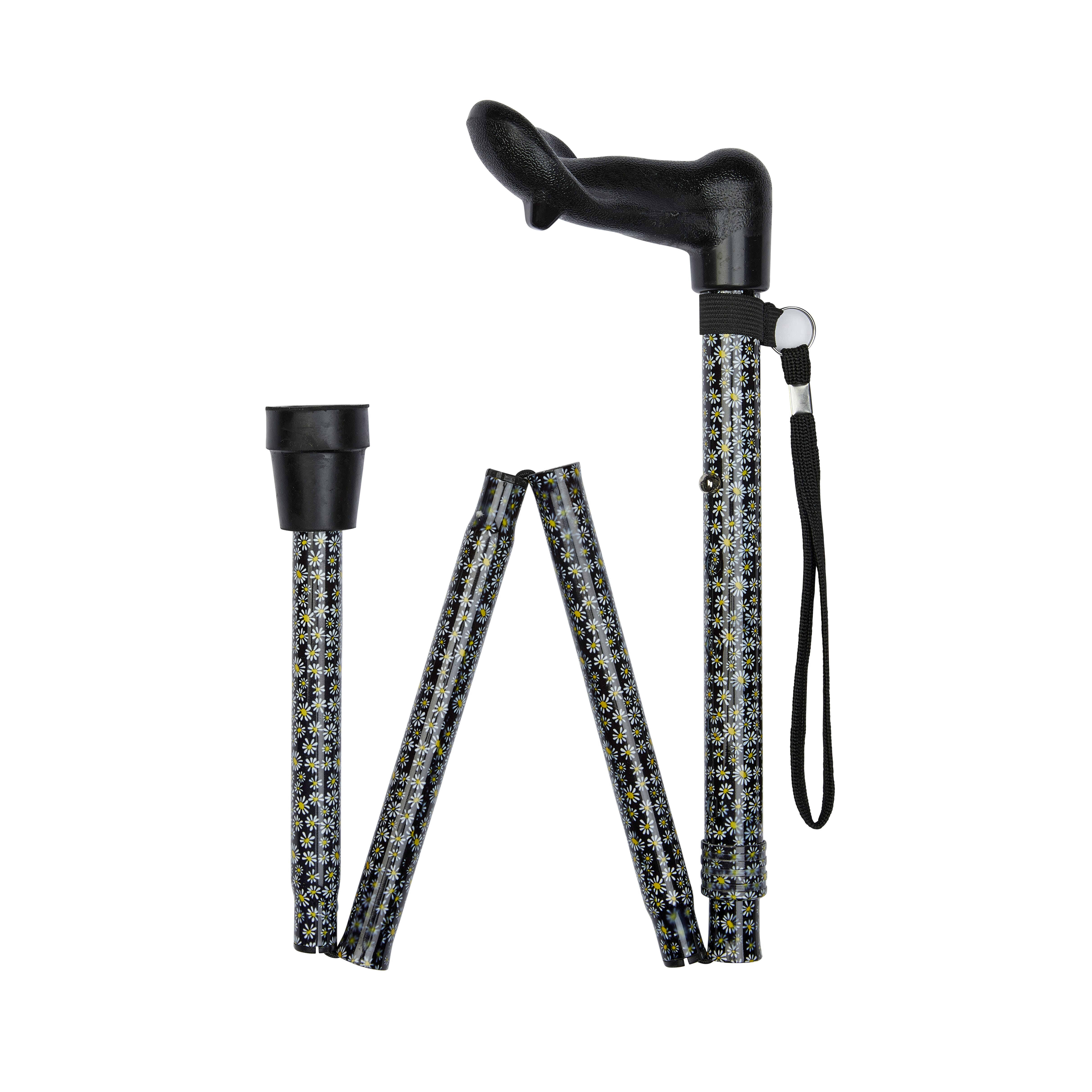 anatomical handle folding stick daisies pattern right folded