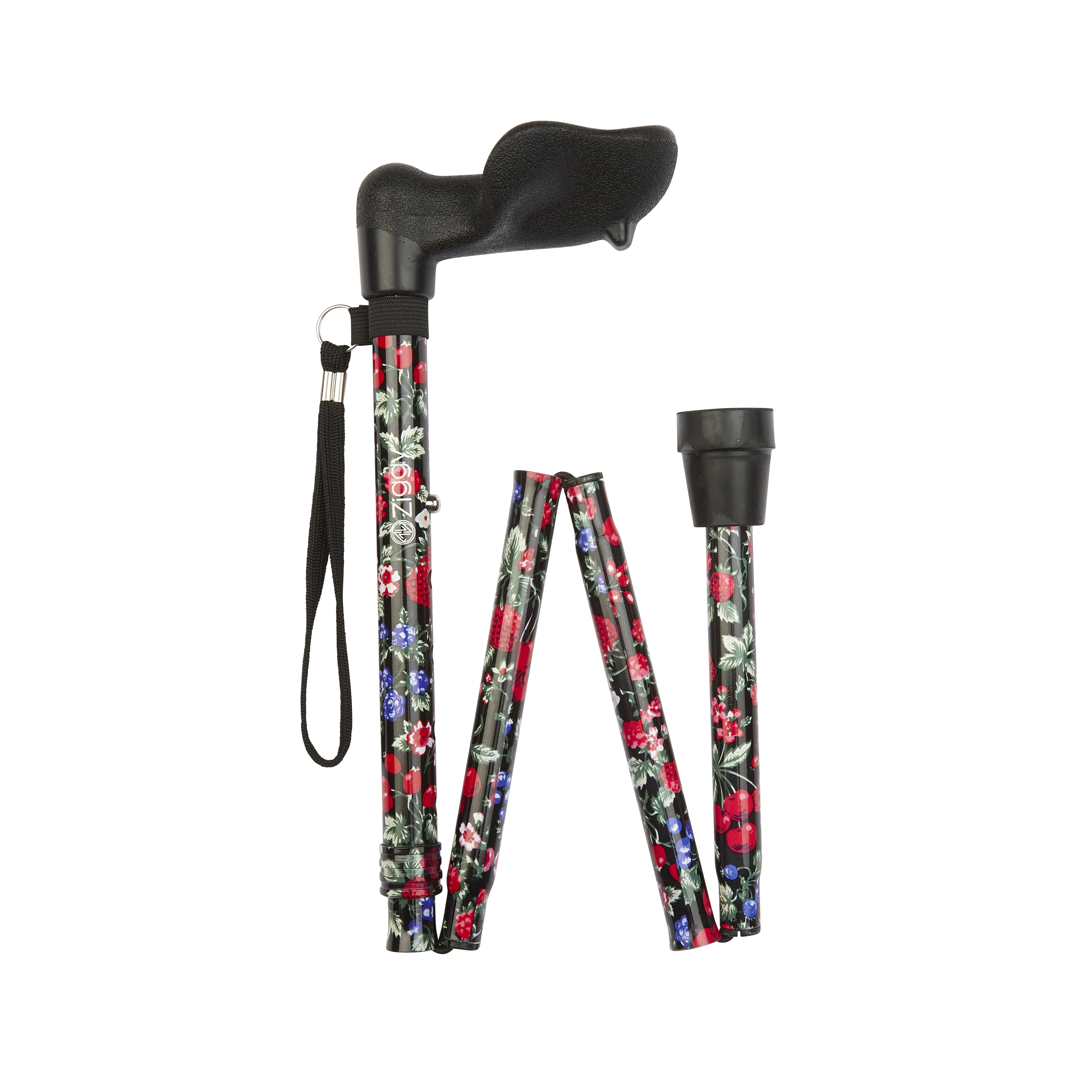 anatomical handle folding stick fruit pattern right folded