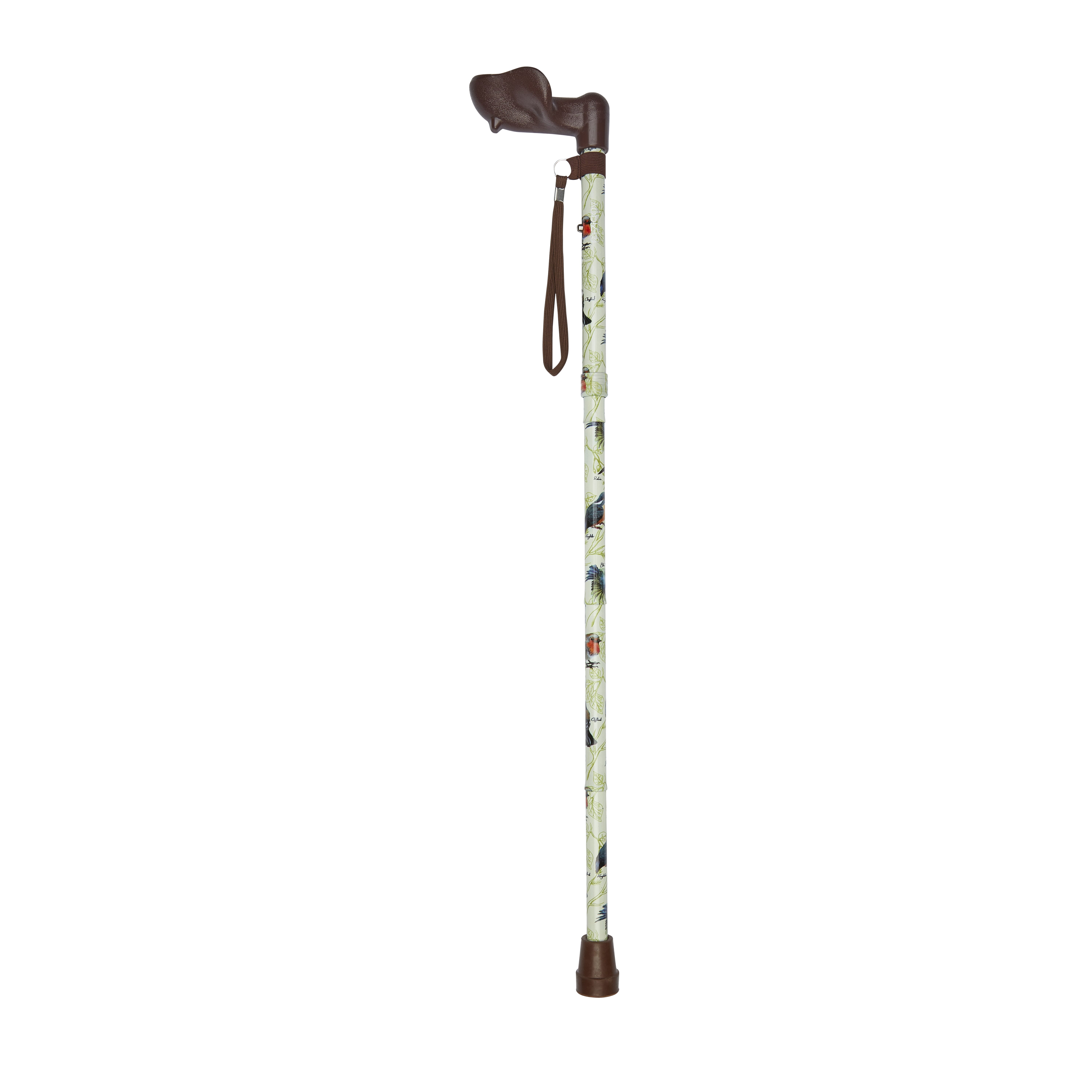anatomical handle folding stick garden birds left hand