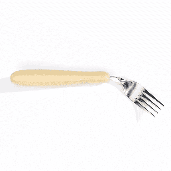 View Angled Caring Fork with Shaped Handle Left information