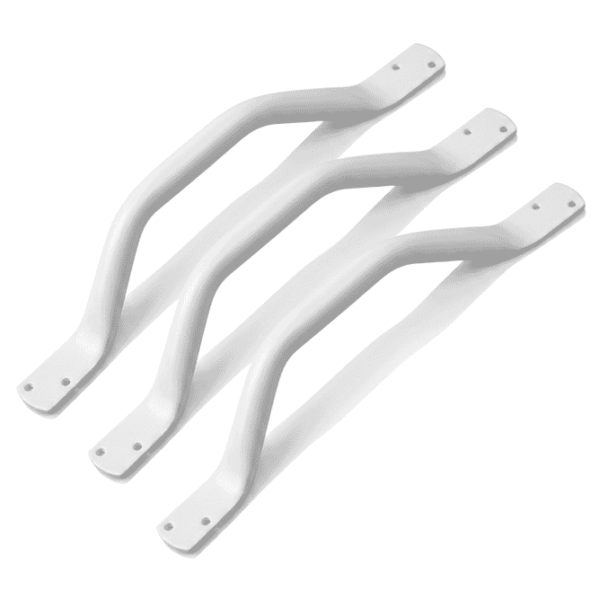 angled steel grab rails 450mm pack of 3