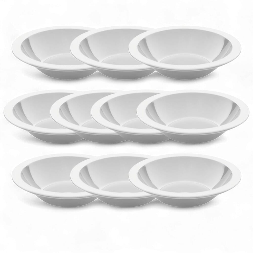 antibacterial bowl white pack of 10