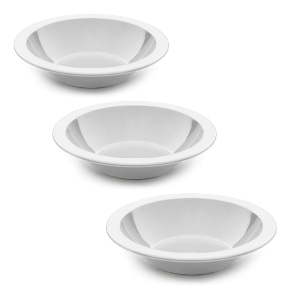 antibacterial bowl white pack of 3