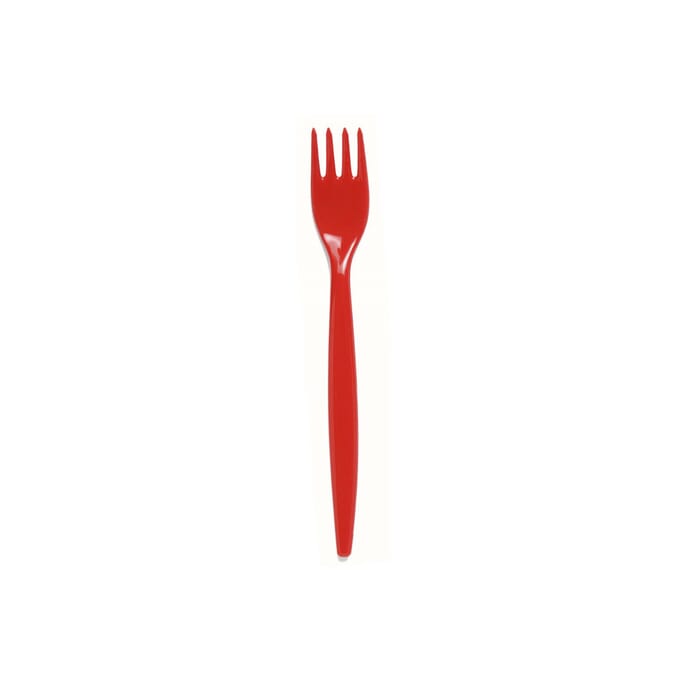 antibacterial cutlery fork red