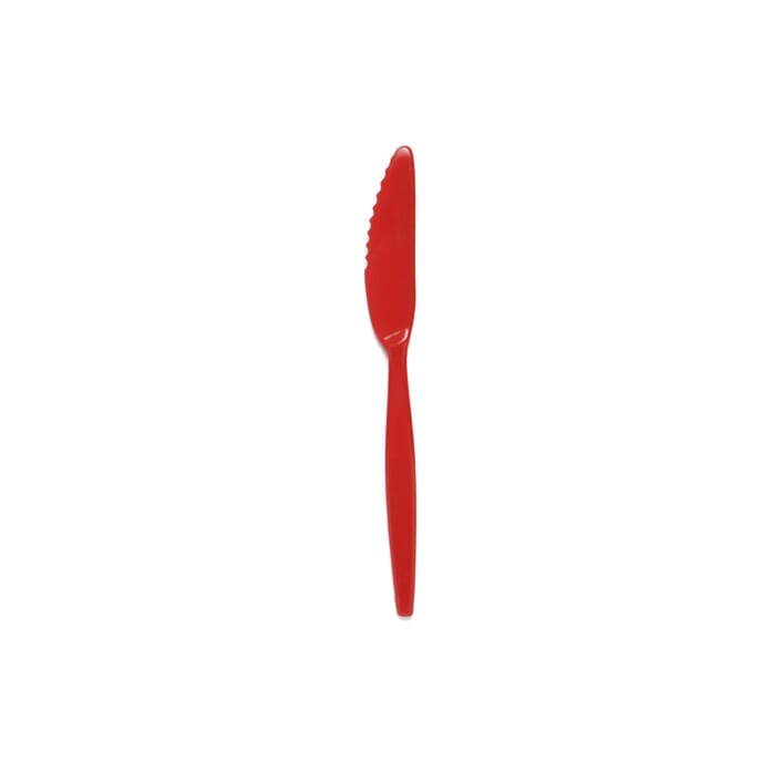 antibacterial cutlery knife red