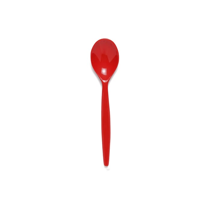 antibacterial cutlery spoon red