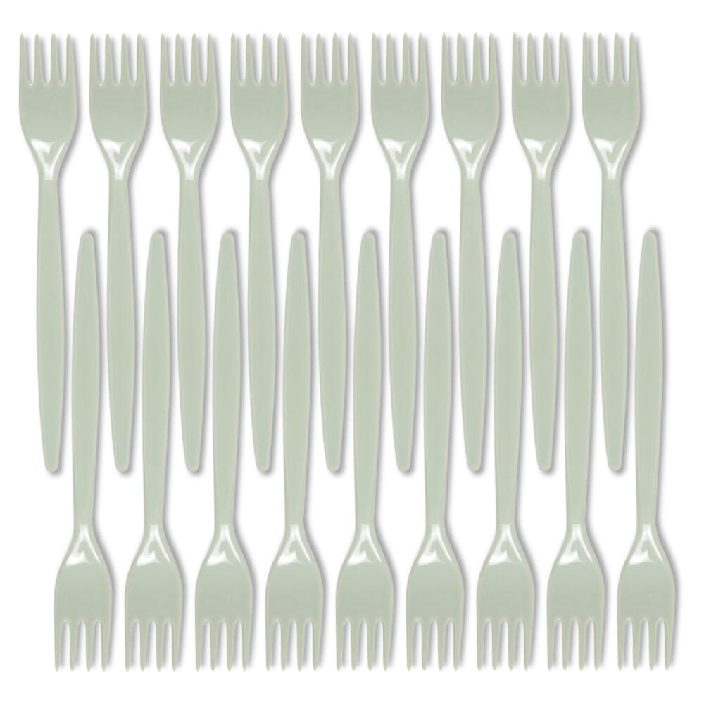 antibacterial fork grey pack of 20