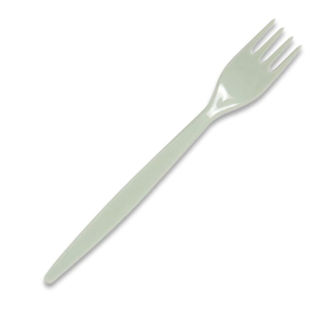 antibacterial fork grey single