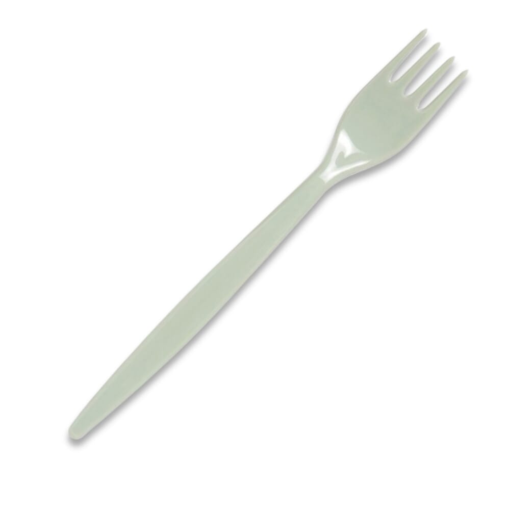 antibacterial fork grey single