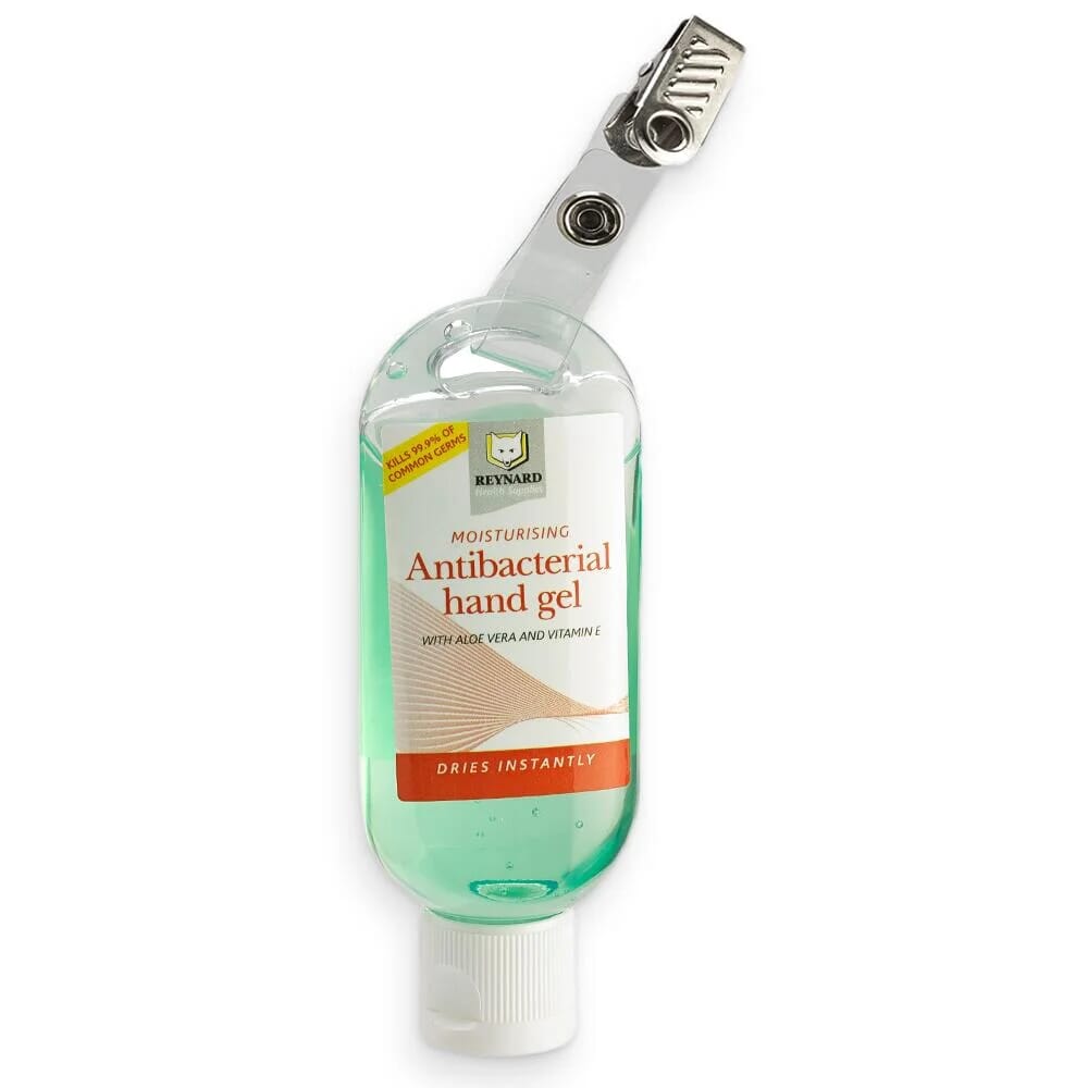 View Antibacterial Hand Gel Tottle with clip 50ml information