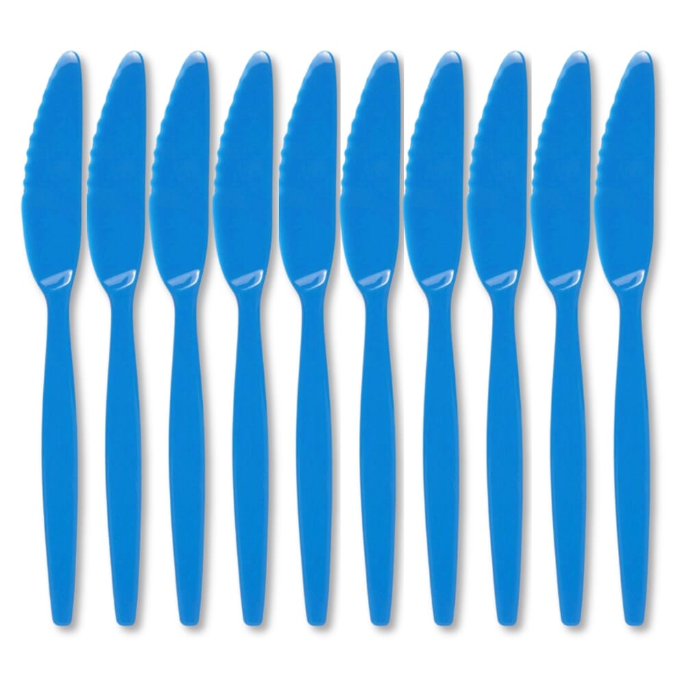 View Antibacterial Knife Blue Pack of 10 information