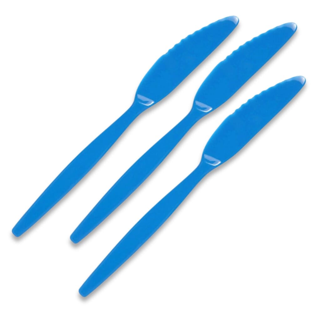 antibacterial knife blue pack of 3