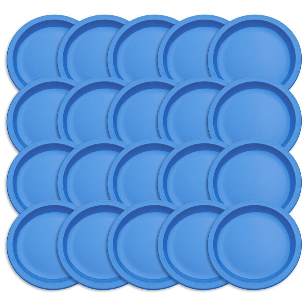 antibacterial plate blue small pack of 20