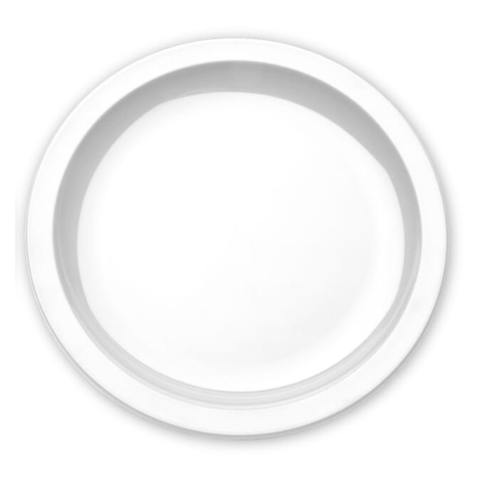 antibacterial plate white large