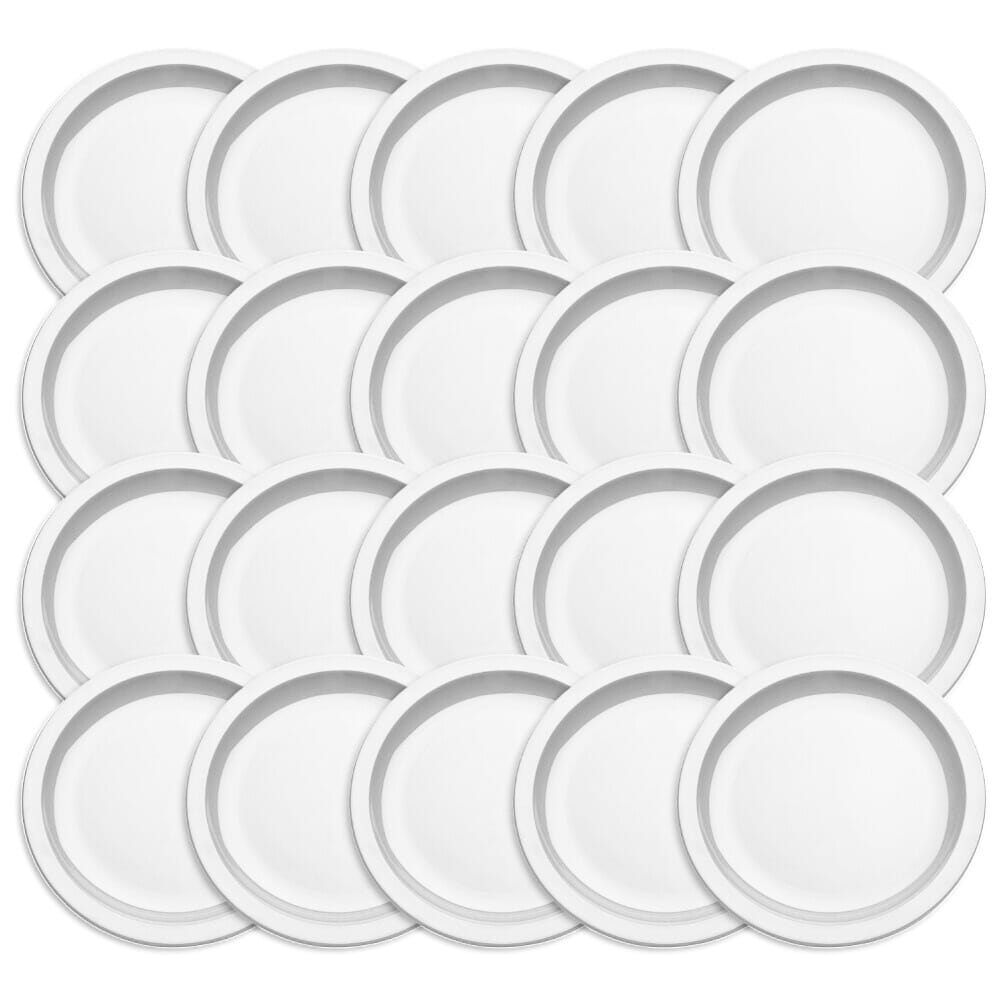 antibacterial plate white small pack of 20