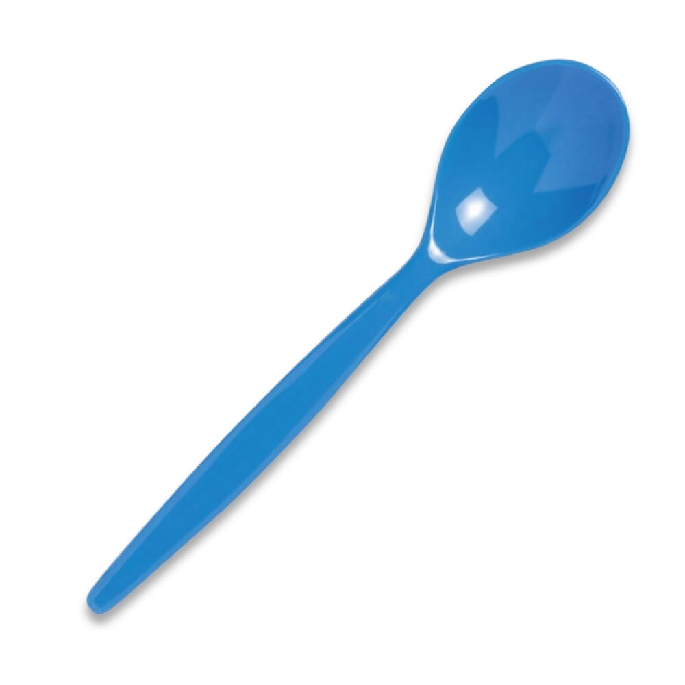 antibacterial spoon blue single