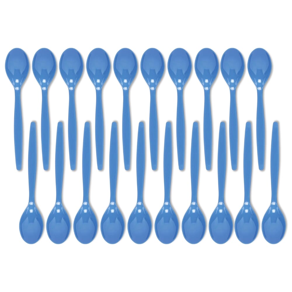 View Antibacterial Teaspoon Blue Pack of 20 information